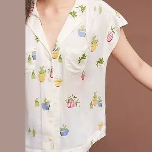 Anthropologie Cactus Top